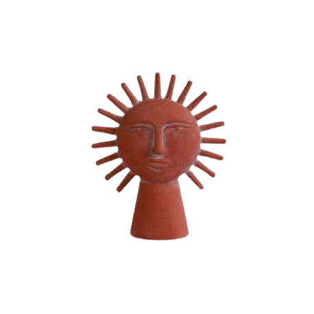 Statue "Soleil Inca" - terracotta - GM