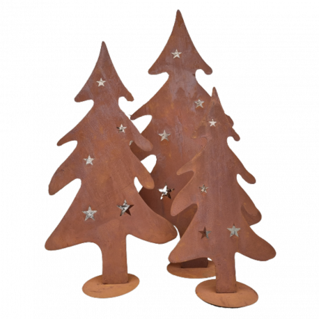 Sapins ajourés «Étoiles» PM