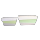 Jardinière rectangle - «Bandeau vert» -PM