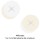 Bulles rondes - Polypro - Double feuilles - Crème / Blanc Ø 88 cm