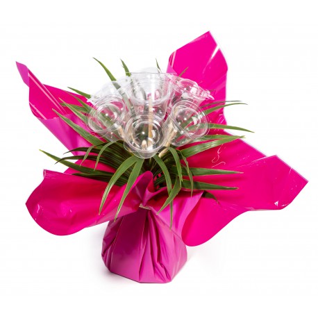 Bouquet bulle 7 tiges - collection uni Fuchsia